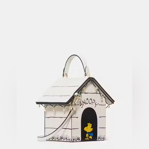 Peanuts X Kate Spade Snoopy 3D Dog House Crossbody Featuring Woodstock MSRP $449 - Picture 12 of 17